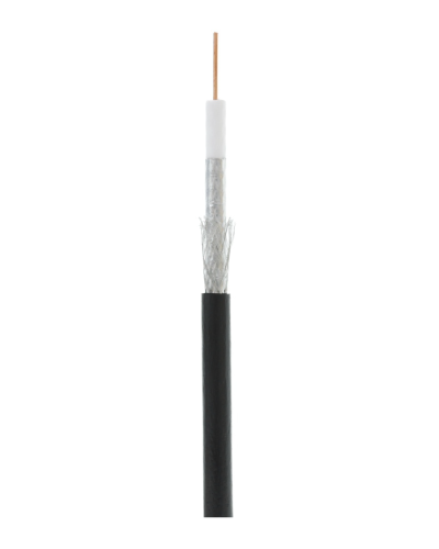 RG-6 CCS, Out, PE (EC-C2-32123B-BK-3). Кабель коаксиальный омедненный. NETLAN в Копейске