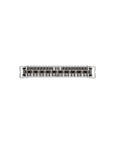 NMC-PL10-CU-10 (10 шт). Плинт неразмыкаемый, (0...9), крепление под кронштейн и круглые направляющие. NIKOMAX в Копейске