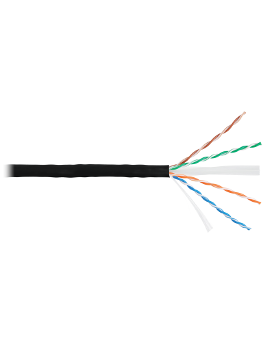 U/UTP 4pair, Cat6, Solid, Out, PVC (NMC 9140B-BK). Кабель «витая пара» (LAN) для структурированных систем связи. NIKOMAX в Копейске