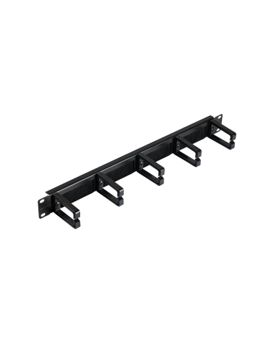 NMC-OP530HB-1U-BK-2 (2 шт). Кабельный органайзер 19 с щёточным вводом. NIKOMAX в Копейске
