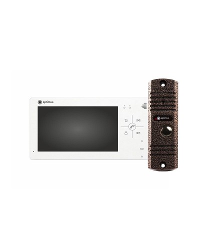 VM-7.0 (w)+ DS-700L (медь). Комплект видеодомофона. Optimus в Копейске