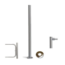 PERCo-BH02 2-15 с крышкой. Стойка с отверстием под стопорный механизм поворотной секции и с 2-мя отверстиями для крепления патрубков на стороне, противоположной створке. PERCo