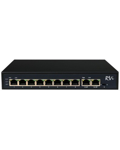 RVi-1NS08F-2T (1G). Коммутатор с питанием по PoE. RVi в Копейске