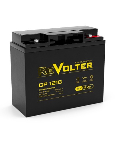 Revolter GP 1218. Аккумулятор автомобильный герметичный свинцово-кислотный. Revolter в Копейске