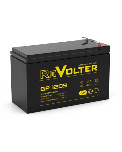 Revolter GP 1209. Аккумулятор автомобильный герметичный свинцово-кислотный. Revolter в Копейске