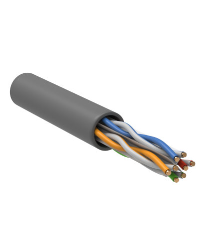 U/UTP, CAT 6, ZH нг(А)-HF, 4PR, 23AWG, INDOOR, SOLID, серый, 305 м, REXANT (01-0067). Кабель «витая пара» (LAN) для структурированных систем связи. Rexant в Копейске