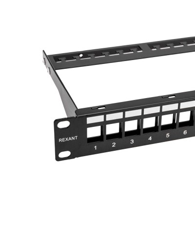 Панель коммутационная наборная 19", 1U, 24 порта, UTP REXANT PRO (02-0053): Патч-панель 19" в Копейске