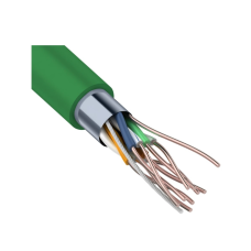 F/UTP, CAT 5e, нг(А)-LSLTx, 4х2х0,52мм, 24AWG, INDOOR, SOLID, зеленый, 305м REXANT (01-0161). Кабель «витая пара» (LAN) для структурированных систем связи. Rexant
