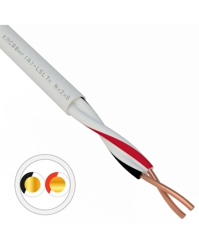 КПСВВнг(А)-LSLTx 1х2х0,5 REXANT (01-4870). Кабель для систем передачи данных пониженной пожароопасности c низким дымо- и газовыделением, с низкой токсичностью продуктов горения. Rexant в Копейске