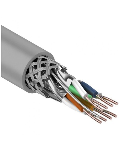 S/FTP, CAT 7, PVC, 4PR, 23AWG, INDOOR, SOLID, серый, 305 м, REXANT (01-0542). Кабель «витая пара» (LAN) для структурированных систем связи. Rexant в Копейске