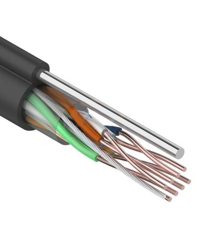 U/UTP 4PR 24AWG CAT5e 305м OUTDOOR+ТРОС*1 REXANT (01-0046). Кабель «витая пара» (LAN) для структурированных систем связи. Rexant в Копейске