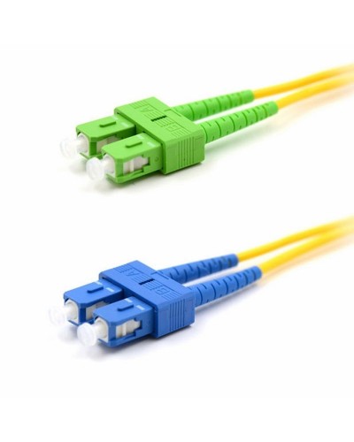 Патч-корд оптический переходной (SM), 9/125 (OS2), SC/APC-SC/UPC, (Duplex), PVC, 2м REXANT (50-2059): Патч-корд оптический в Копейске