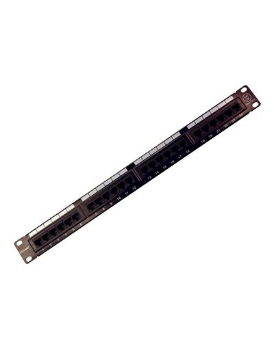 Коммутационная панель, 19", 1U, 24 порта RJ-45, категория 5e, UTP неэкранированная, черная Rexant (04-0021): Патч-панель 19" в Копейске