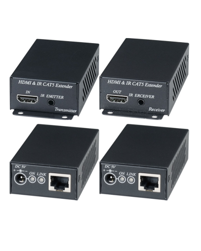 HE02EI. Комплект для передачи HDMI-сигнала с ИК-повторителем. SC&T в Копейске