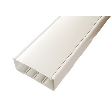 Короб с крышкой 130х50х2000мм, белый (130001S): Короб