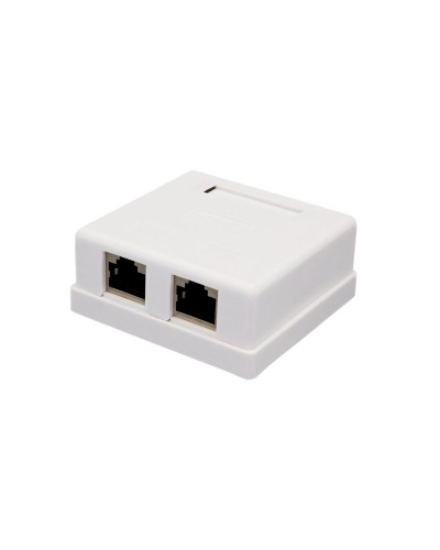 Розетка настенная RJ-45, 8P8C, Cat.6, 2 порта FTP (10-0353): Компьютерная розетка в Копейске