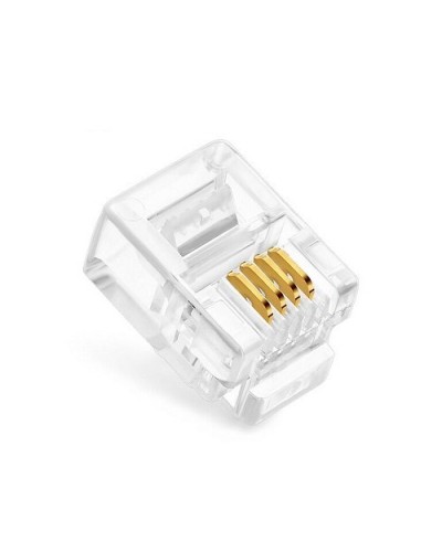 Коннекторы 6P4C (RJ-11) (100шт) (10-0227). Телефонный разъем 6P4C (RJ-11). SUPRLAN в Копейске