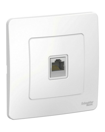 BLANCA розетка RJ45 1-местная, кат. 5Е, скрытой установки, белый (BLNIS045001). Розетка компьютерная. Systeme Electric в Копейске