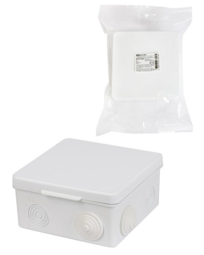 Коробка ОП 100х100х55мм, крышка, IP54, 8вх. (SQ1401-0513). Распаячная коробка. TDM ЕLECTRIC в Копейске