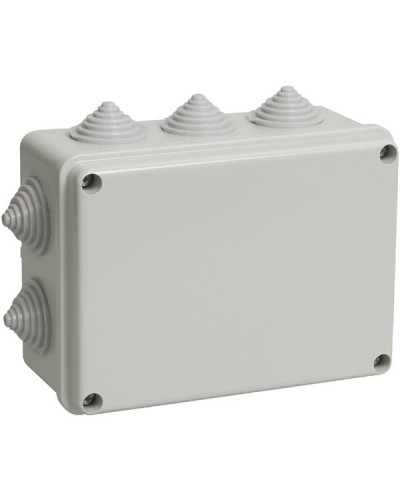 Коробка ОП 190х140х70мм, крышка, IP55, 10 гермовводов (SQ1401-1244). Распаячная коробка. TDM ЕLECTRIC в Копейске