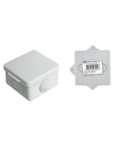 Коробка ОП 65х65х50мм, крышка, IP54, 4вх (SQ1401-0511). Распаячная коробка. TDM ЕLECTRIC в Копейске