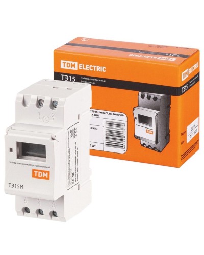 ТЭ15М-1мин/7дн-32on/off-30А-DIN TDM (SQ1503-0037). Таймер электронный. TDM ЕLECTRIC в Копейске
