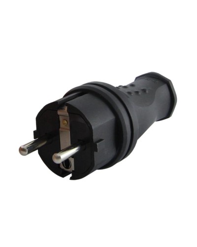 Вилка прямая 2Р+РЕ 16А 250В IP44 (SQ0612-0031). Вилка прямая каучук. TDM ЕLECTRIC в Копейске