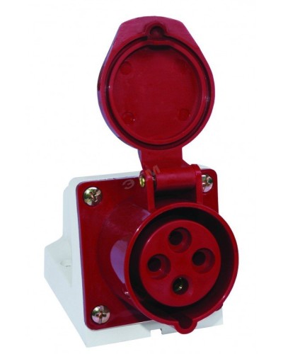 Розетка 124 стационарная 3Р+РЕ 32А 380В IP44 (SQ0602-0005). Розетка. TDM ЕLECTRIC в Копейске