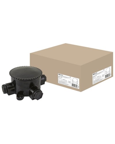 КЭМ 2-660-3 ОП D95мм IP65, 3-х рожковая (карболит) TDM (SQ1401-1101). Коробка электромонтажная. TDM ЕLECTRIC в Копейске