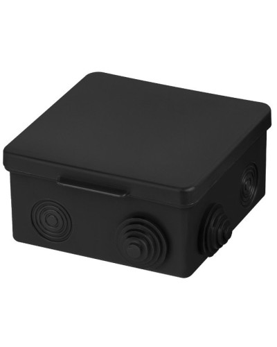 Распаячная коробка ОП 100х100х55мм, крышка, IP54, 8вх., черная TDM (SQ1401-0913). Распаячная коробка ОП. TDM ЕLECTRIC в Копейске