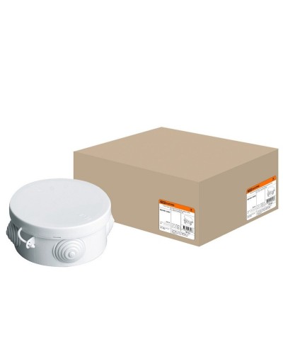 Коробка ОП D85х40мм, крышка, IP54, 4вх. (SQ1401-0502). Распаячная коробка. TDM ЕLECTRIC в Копейске