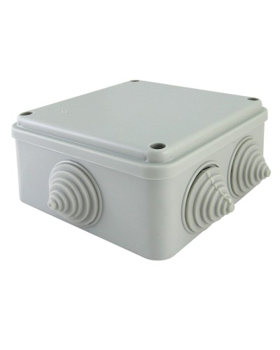Коробка ОП 100х100х50мм, крышка на винтах, IP55, 6 вх. (SQ1401-1234). Распаячная коробка. TDM ЕLECTRIC в Копейске