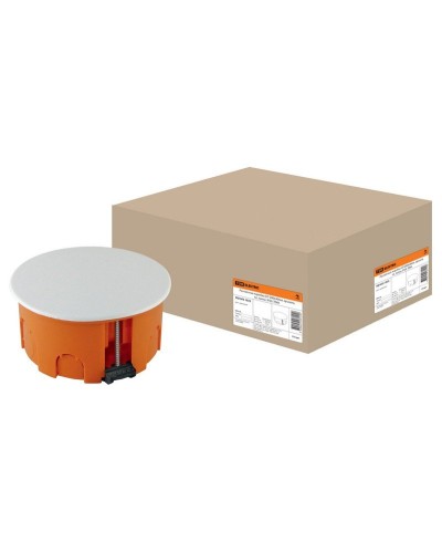 Распаячная коробка СП D80х40мм, крышка, пл. лапки, IP20, TDM (SQ1403-1025). Распаячная коробка СП. TDM ЕLECTRIC в Копейске
