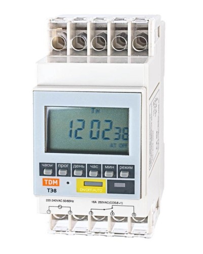 ТЭ8A-1мин/7дн-8on/off-16А-DIN TDM (SQ1503-0002). Таймер электронный. TDM ЕLECTRIC в Копейске