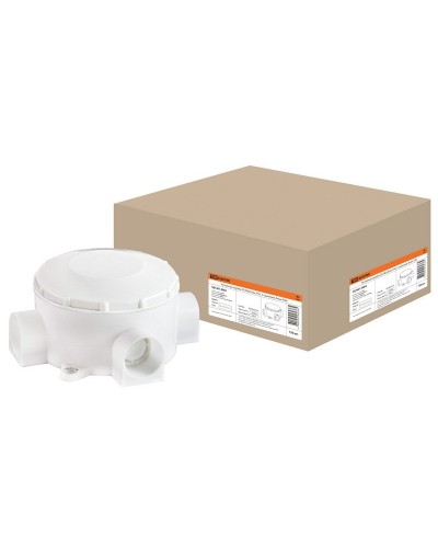 Распаячная коробка ОП D80х35мм, IP42, 3-х рожковая, белая TDM (SQ1401-4004). Распаячная коробка ОП. TDM ЕLECTRIC в Копейске