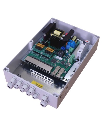 TFortis PSW-2G8F+. Коммутатор для подключения 8 камер. TFortis в Копейске