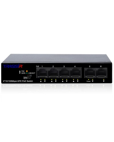 TR-NS1106-60-4POE. Коммутатор с PoE. Trassir в Копейске
