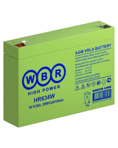 WBR HR634W. Аккумулятор герметичный свинцово-кислотный. WBR в Копейске