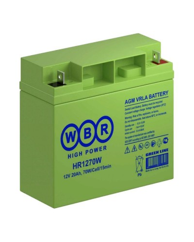 WBR HR1270W. Аккумулятор герметичный свинцово-кислотный. WBR в Копейске