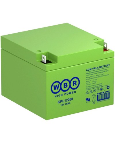 WBR GPL12260. Аккумулятор герметичный свинцово-кислотный. WBR в Копейске