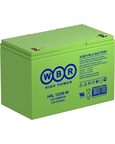 WBR HRL12330W. Аккумулятор герметичный свинцово-кислотный. WBR в Копейске