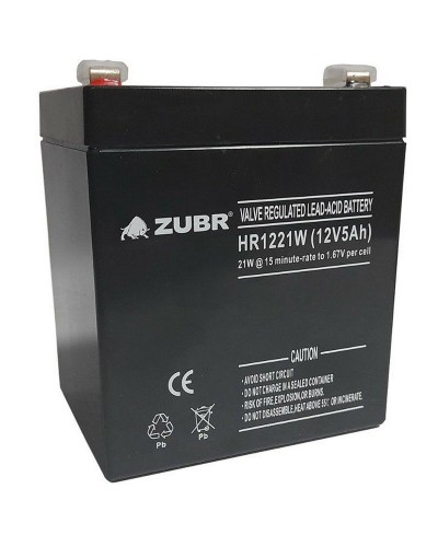 ZUBR HR 1221W (12V, 5Ah). Аккумулятор герметичный свинцово-кислотный. ZUBR в Копейске