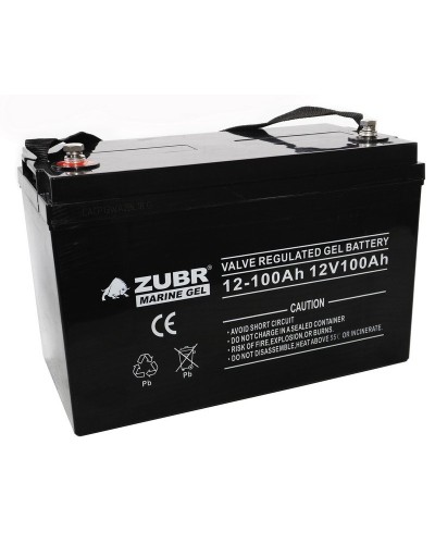 ZUBR MARINE GEL NPG 12-100 (12V, 100Ah). Аккумулятор герметичный свинцово-кислотный. ZUBR в Копейске