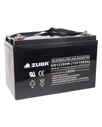 ZUBR HR 12390W (12V, 110Ah). Аккумулятор герметичный свинцово-кислотный. ZUBR в Копейске