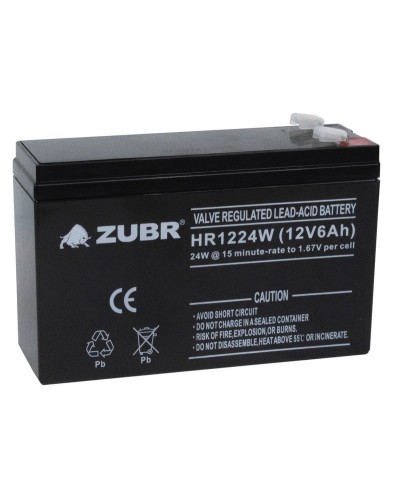 ZUBR HR 1224W (12V, 6Ah). Аккумулятор герметичный свинцово-кислотный. ZUBR в Копейске