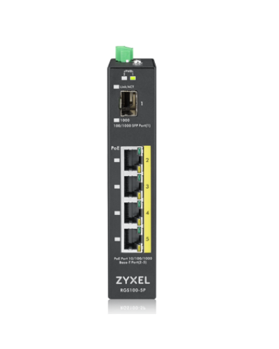 RGS100-5P-ZZ0101F. Промышленный PoE+ коммутатор. ZYXEL в Копейске