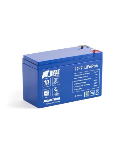 Skat i-Battery 12-7 LiFePo4 (645). Li-Ion аккумулятор. Бастион в Копейске