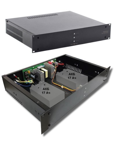 СКАТ-1200У RACK (СКАТ ИБП-12/7-2x17-RACK) (2141). Источник вторичного электропитания резервированный. Бастион в Копейске
