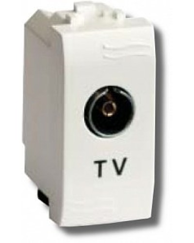 Розетка TV проходная Brava 1 модуль слоновая кость (75581S): Розетка TV в Копейске