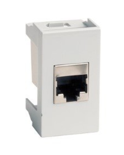 Розетка RJ-45 Viva 1 модуль серая (45138): Розетка компьютерная с одним разъёмом в Копейске